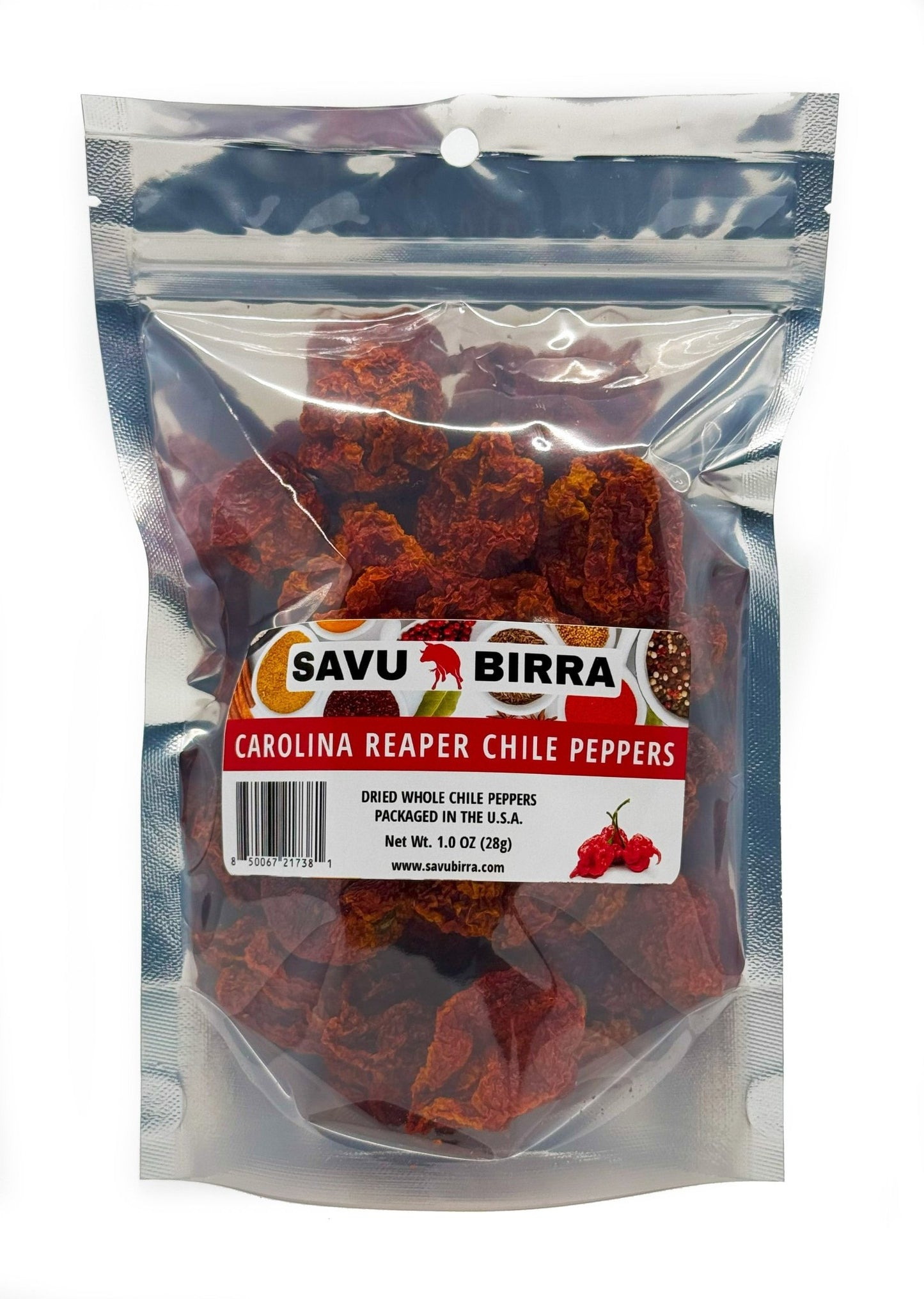 Carolina Reaper Chile Peppers, Whole - Dried1