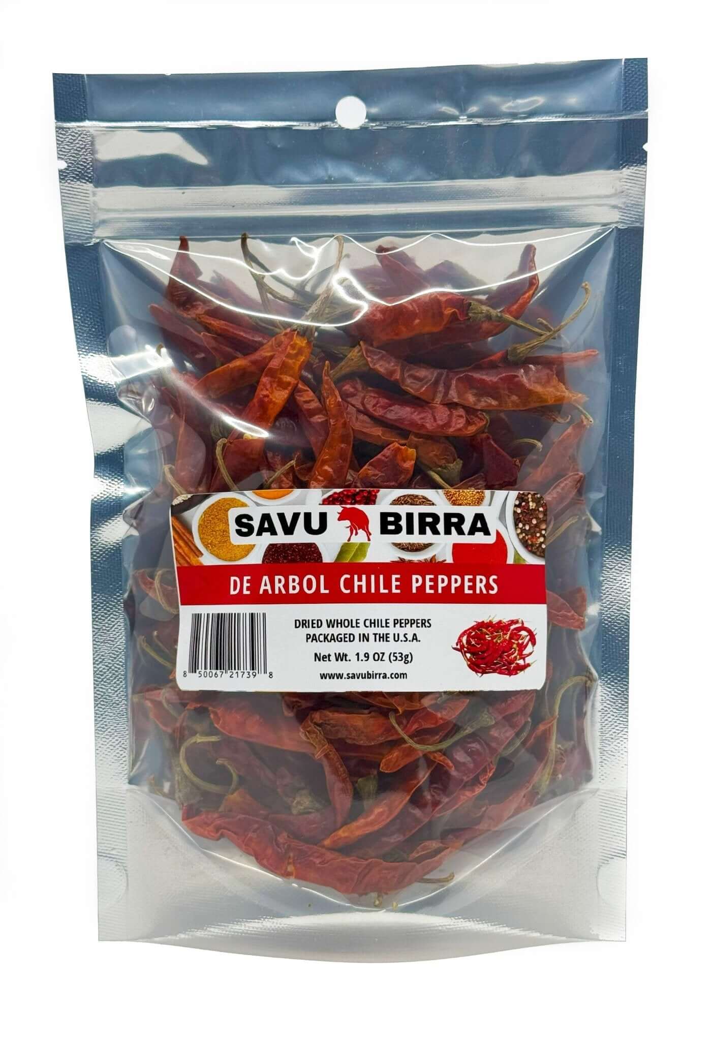 De Arbol Chile Pepper, Whole - Dried1