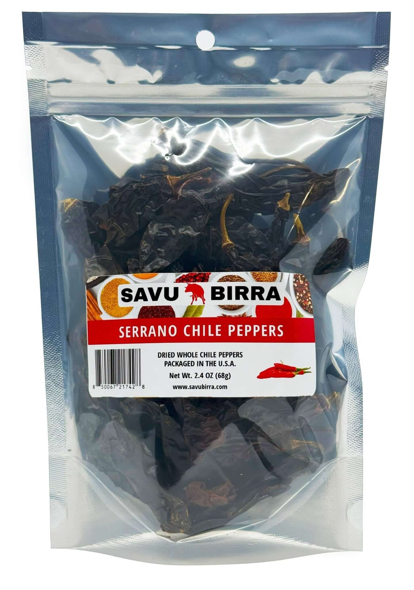 Serrano Chile Pepper, Whole - Dried1