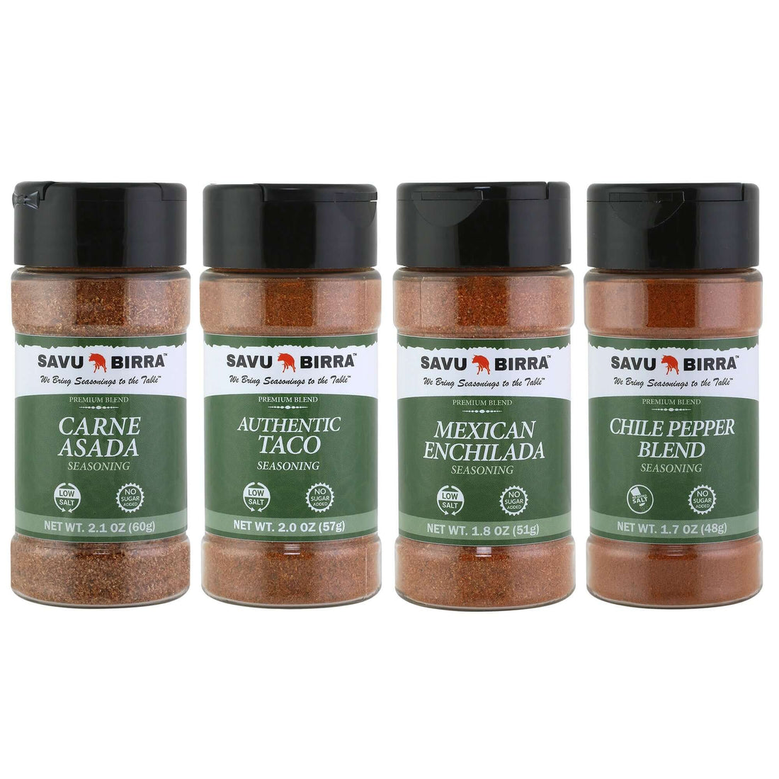 Assortment of Savu Birra seasoning combo packs
