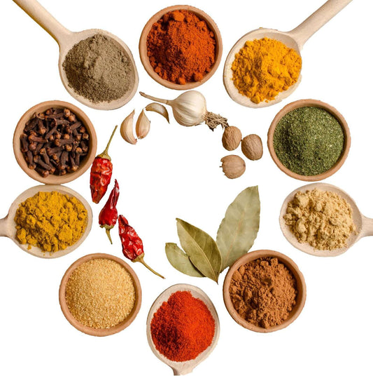 Selection of Savu Birra seasoning blends for everyday cooking