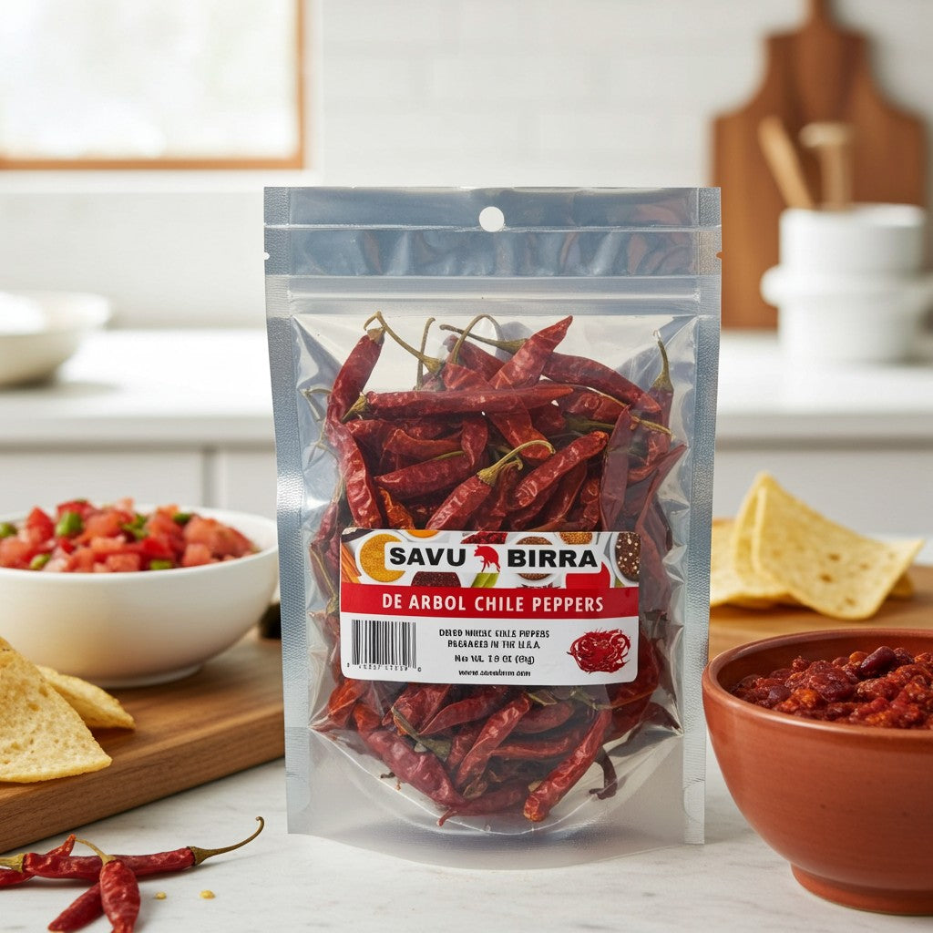 De Arbol Chile Pepper, Whole-Dried