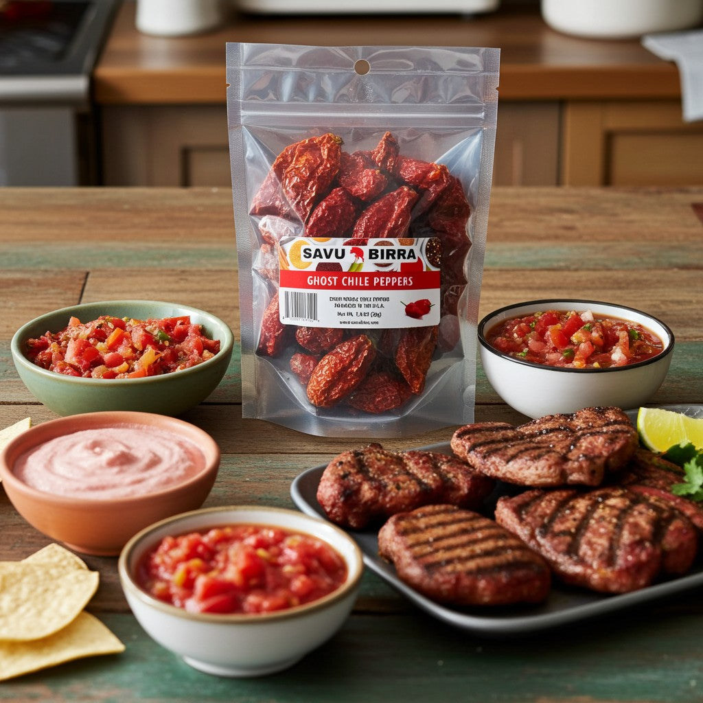 Ghost Chile Pepper, Whole-Dried