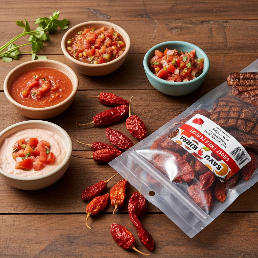 Ghost Chile Pepper, Whole-Dried