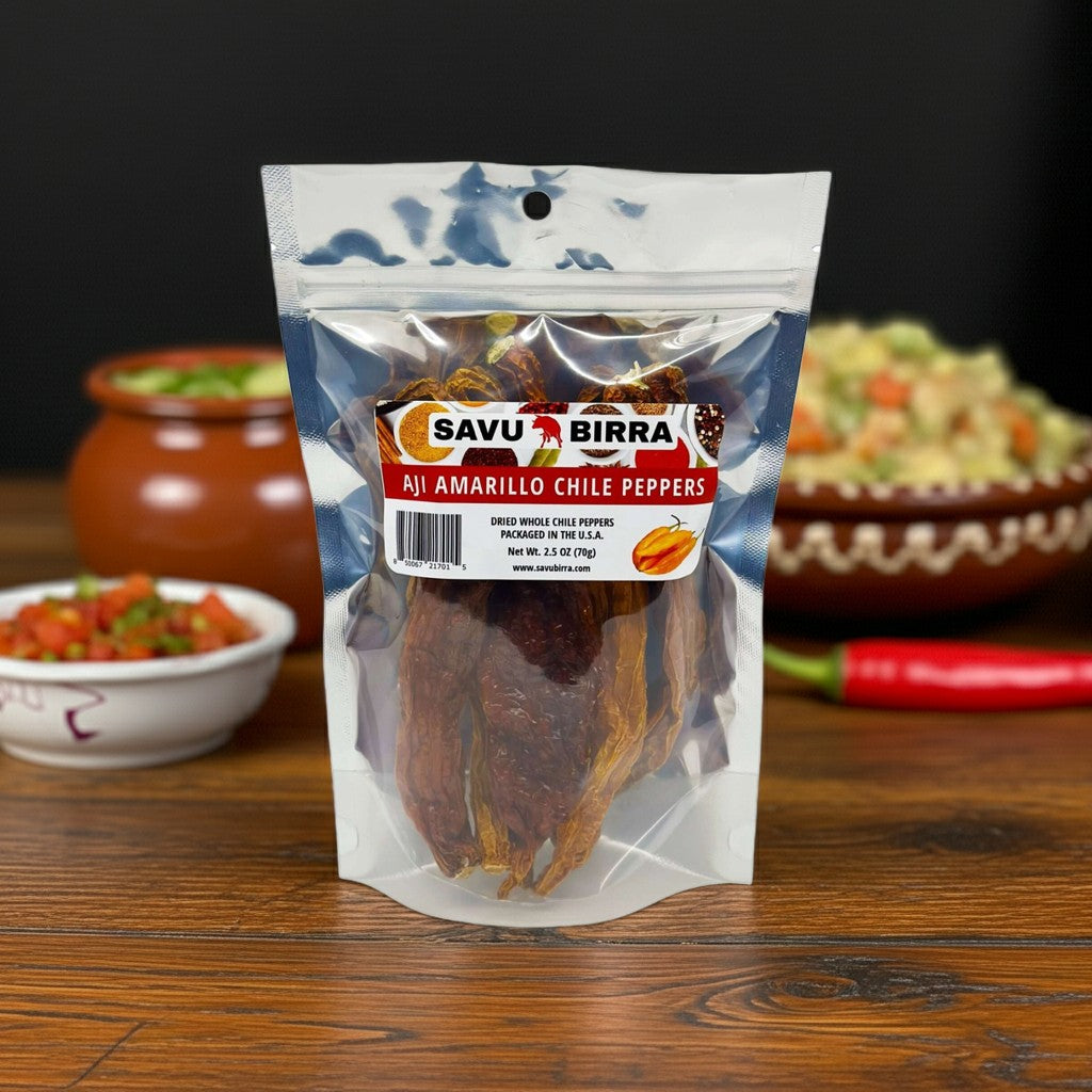 Whole Dried Aji Amarillo Chile Peppers