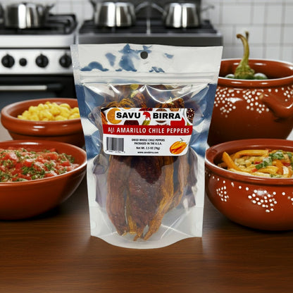 Whole Dried Aji Amarillo Chile Peppers