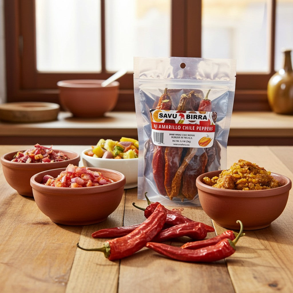 Whole Dried Aji Amarillo Chile Peppers