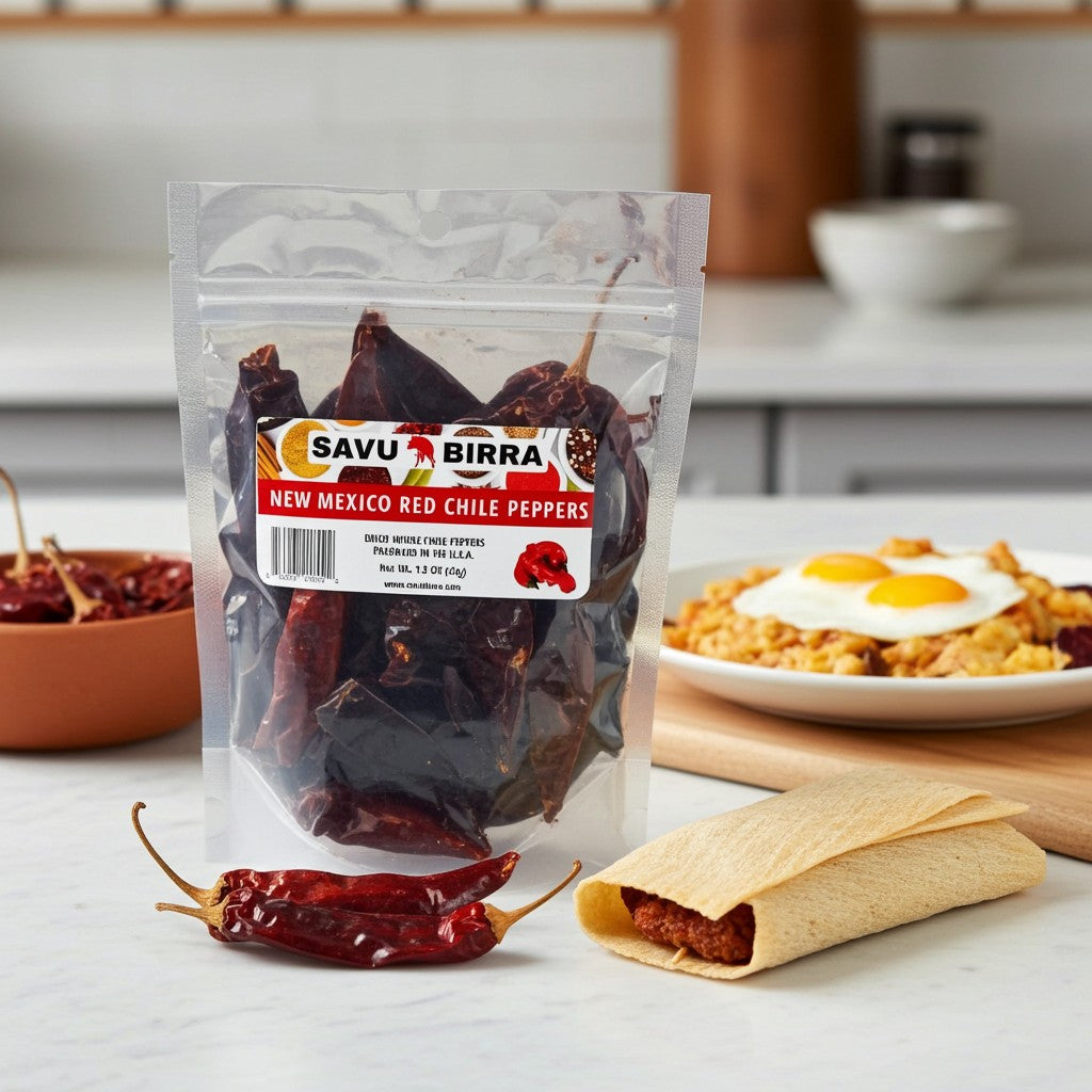 Whole Dried New Mexico Red Chile Peppers