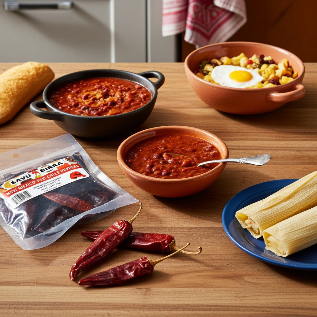 Whole Dried New Mexico Red Chile Peppers