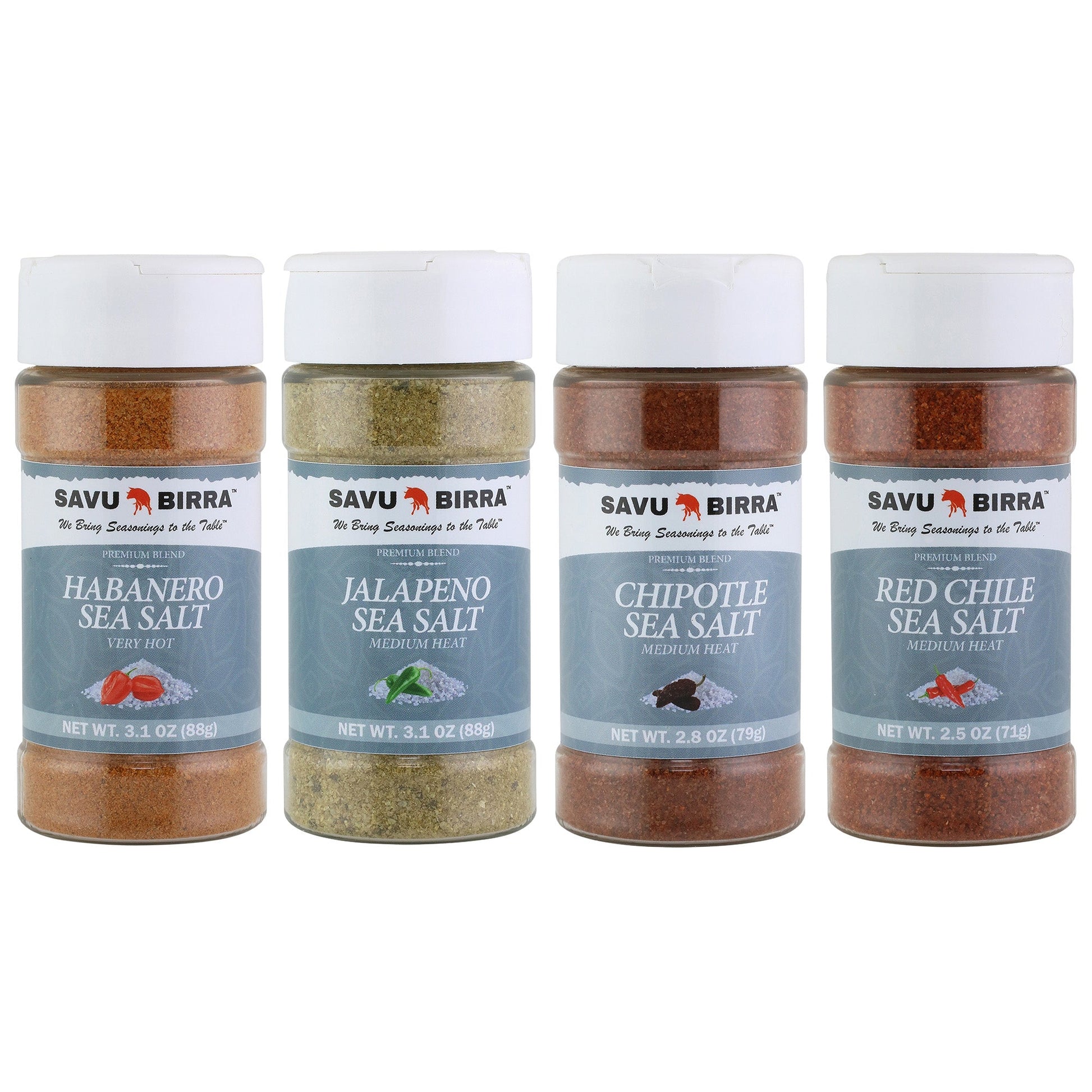 Jalapeno Sea Salt | Habanero Sea Salt | Red Chile Sea Salt | Chipotle Sea Salt1