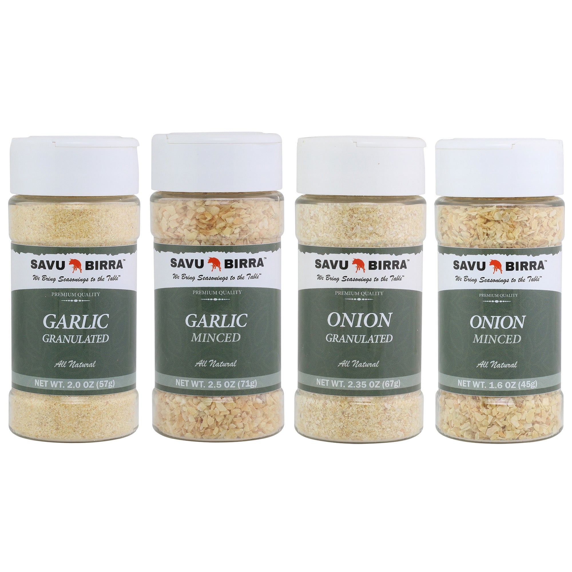 Minced Garlic | Granulated Garlic | Minced Onion | Granulated OnionSavu Birra LLC