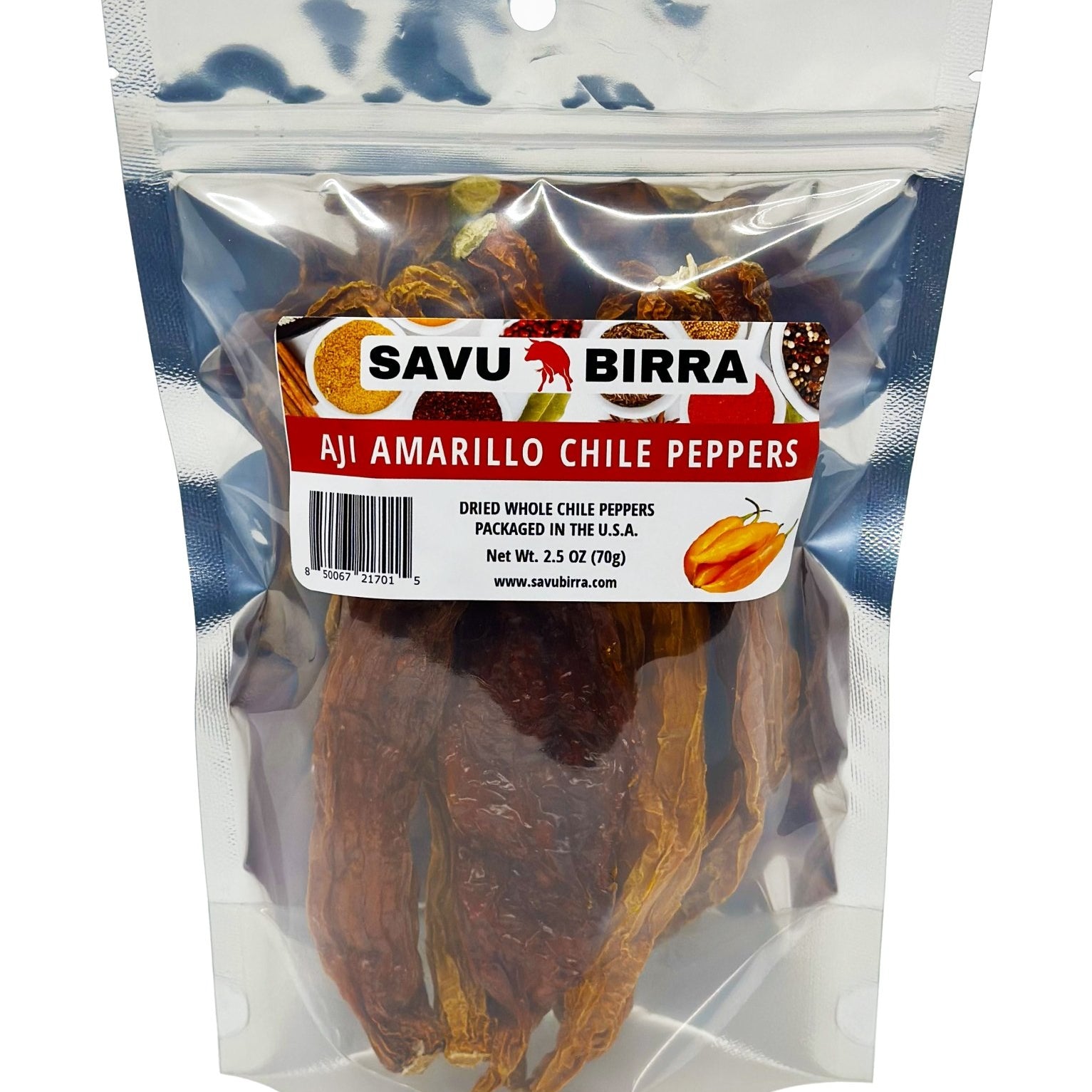 Whole Dried Aji Amarillo Chile PeppersSavu Birra LLC